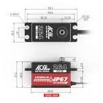 Original AGFRC A50BHLW 19KG Case Brushless IP67 Waterproof Programmable Low Profile for 1/10 RC Drifting Car